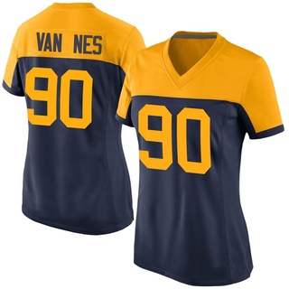 Game Lukas Van Ness Women's Green Bay Packers Alternate Jersey - Navy