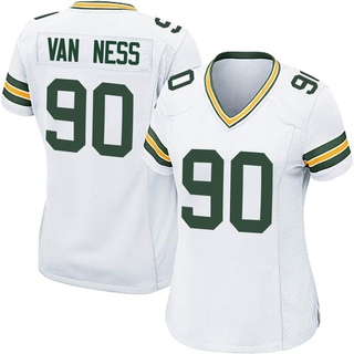 Game Lukas Van Ness Women's Green Bay Packers Jersey - White