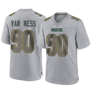 Game Lukas Van Ness Youth Green Bay Packers Atmosphere Fashion Jersey - Gray