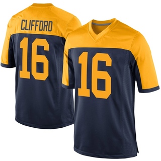 Game Sean Clifford Men's Green Bay Packers Alternate Jersey - Navy