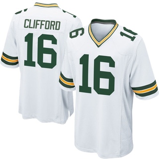 Game Sean Clifford Men's Green Bay Packers Jersey - White