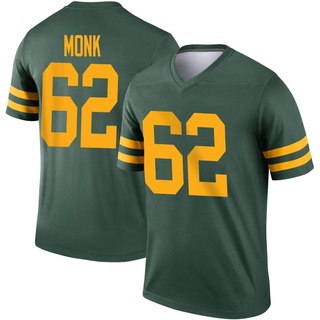 Legend Jacob Monk Men's Green Bay Packers Alternate Jersey - Green