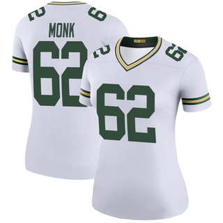 Legend Jacob Monk Women's Green Bay Packers Color Rush Jersey - White