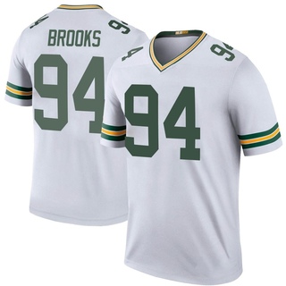 Legend Karl Brooks Men's Green Bay Packers Color Rush Jersey - White