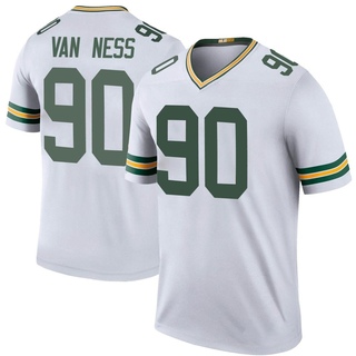 Legend Lukas Van Ness Men's Green Bay Packers Color Rush Jersey - White