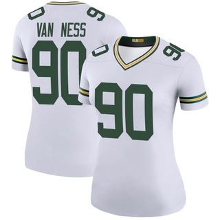 Legend Lukas Van Ness Women's Green Bay Packers Color Rush Jersey - White