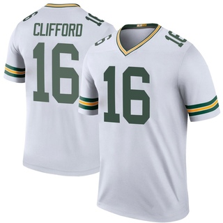 Legend Sean Clifford Men's Green Bay Packers Color Rush Jersey - White