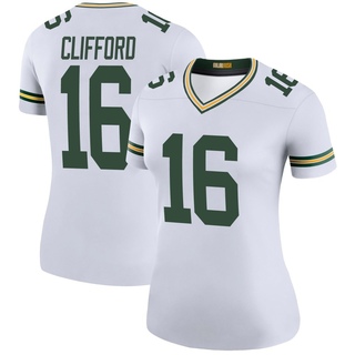 Legend Sean Clifford Women's Green Bay Packers Color Rush Jersey - White