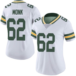 Limited Jacob Monk Women's Green Bay Packers Vapor Untouchable Jersey - White