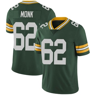 Limited Jacob Monk Youth Green Bay Packers Team Color Vapor Untouchable Jersey - Green