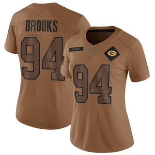 Limited Karl Brooks Women's Green Bay Packers 2023 Salute To Service Jersey - Brown