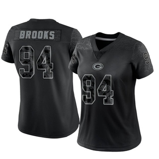 Limited Karl Brooks Women's Green Bay Packers Reflective Jersey - Black