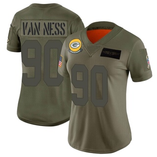 Limited Lukas Van Ness Women's Green Bay Packers 2019 Salute to Service Jersey - Camo