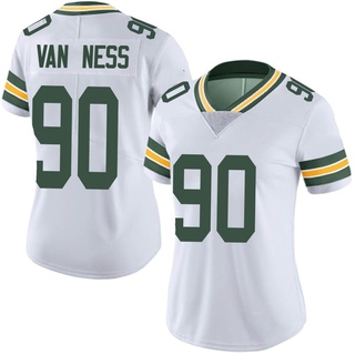 Limited Lukas Van Ness Women's Green Bay Packers Vapor Untouchable Jersey - White
