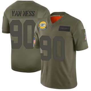 Limited Lukas Van Ness Youth Green Bay Packers 2019 Salute to Service Jersey - Camo