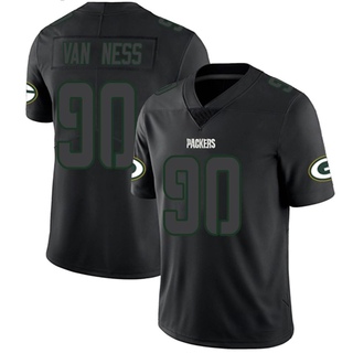Limited Lukas Van Ness Youth Green Bay Packers Jersey - Black Impact