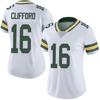 Limited Sean Clifford Women's Green Bay Packers Vapor Untouchable Jersey - White